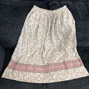 Vera Bradley Floral Maxi Skirt w/ Pockets | Vintage Cotton